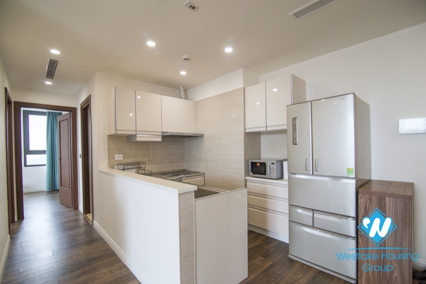 Two bedroom apartment with lake view for rent at HDI 55 Le Dai Hanh building